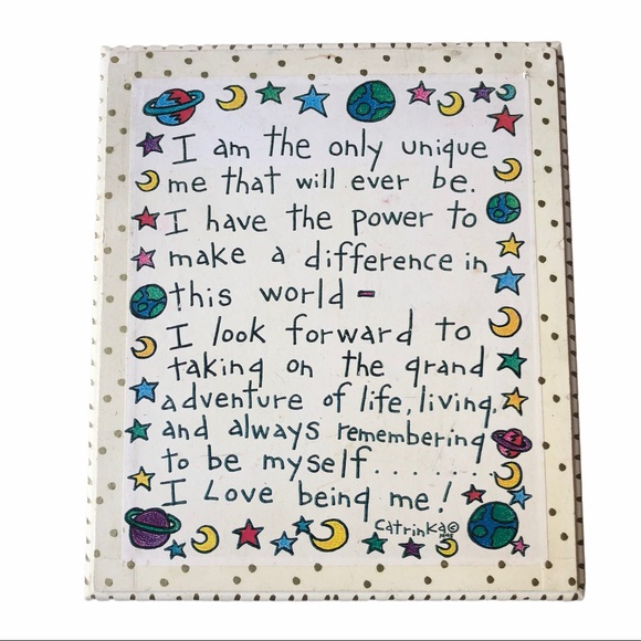 Vintage Other - 🎉HP🎉Vintage 1995 Encouraging wall plaque 4 NE1